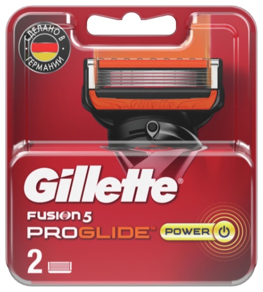 Gillette GIL FUSION ProGlide red Смен кас д/бр 2шт сменные кассеты 2 шт