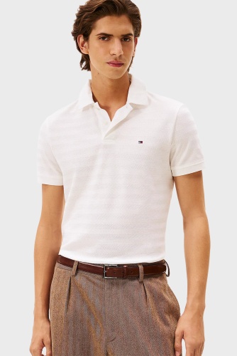 Поло Tommy Hilfiger белый