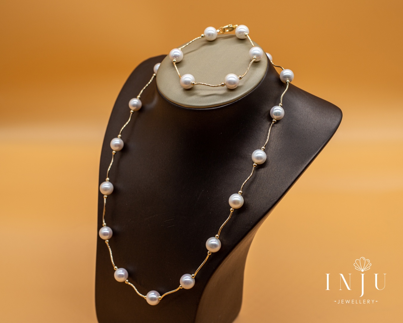 INJU Jewellery длина 65 см сталь, жемчуг