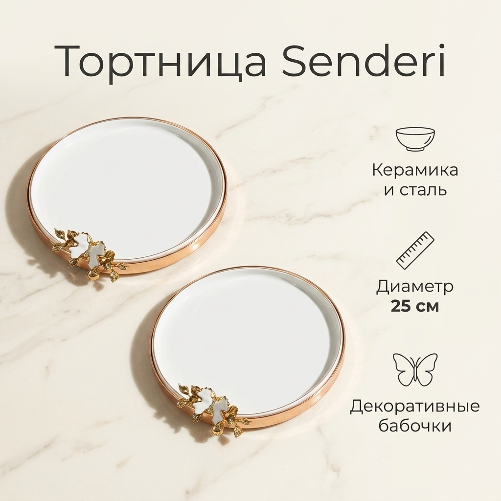 Senderi тортница Senderi Senderi 6629MG_09 круглая 2 шт