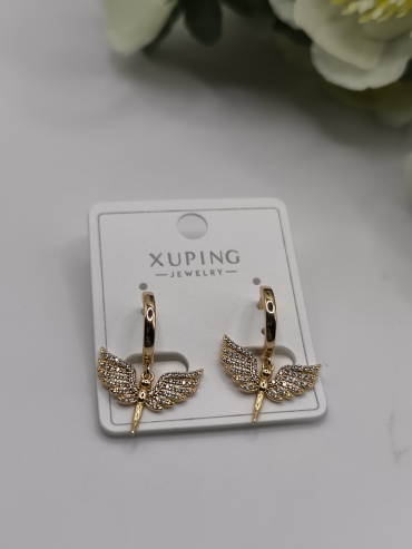 Серьги Xuping Jewelry медицинское золото, без вставок