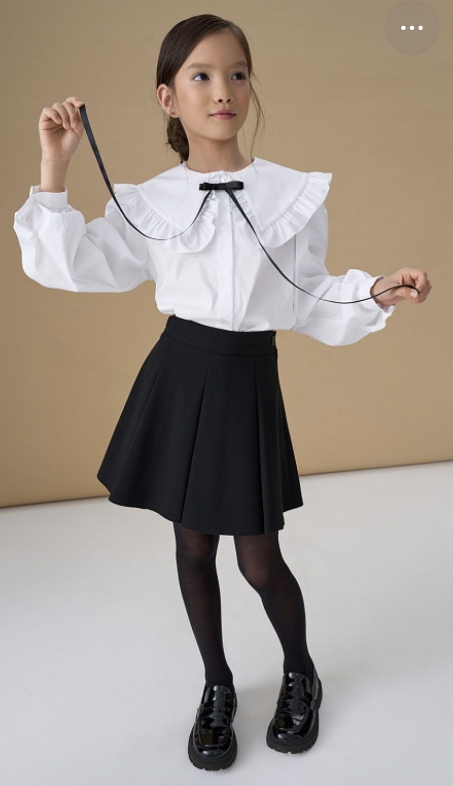 Школьная юбка полусолнце Ai Clothes черный