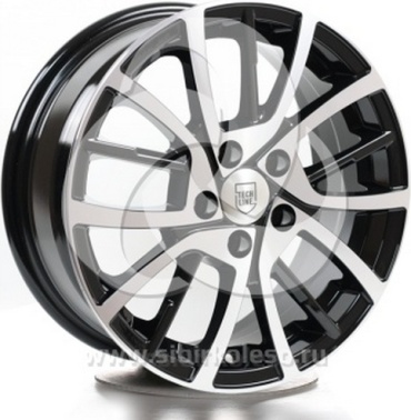 Tech-Line 548 BD 54.1 6x15/4x100 D54.1 ET45 4 диска черный, серебристый, графит