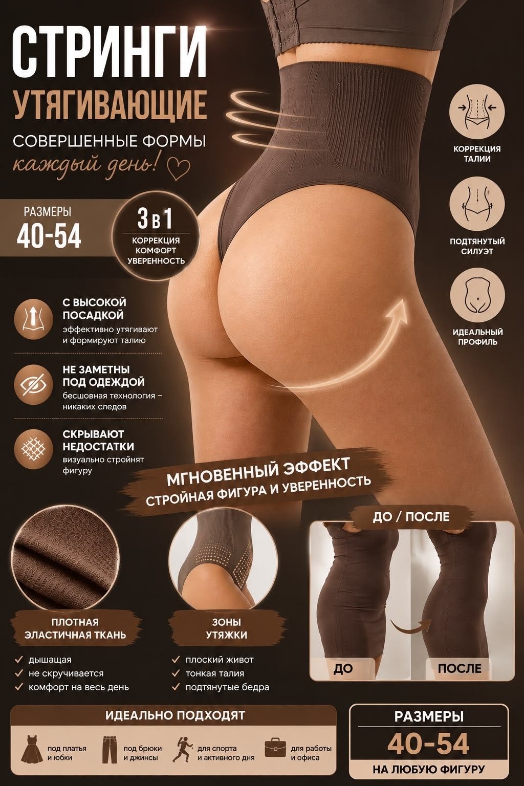 Корсет JiJi коричневый