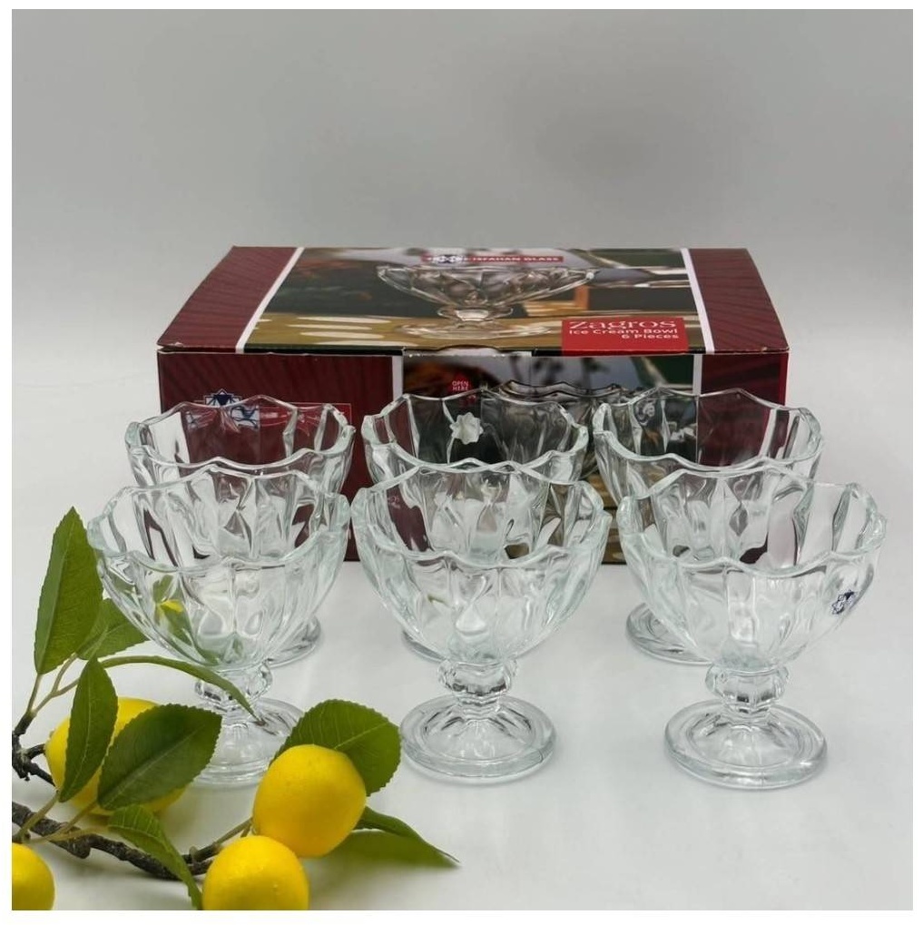 Isfahan Glass креманка 786 круглая 6 шт, стекло