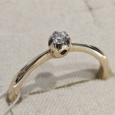 Gaukhar Jewelry M41787-R размер 15.6 вес 1.68 г золото, бриллиант