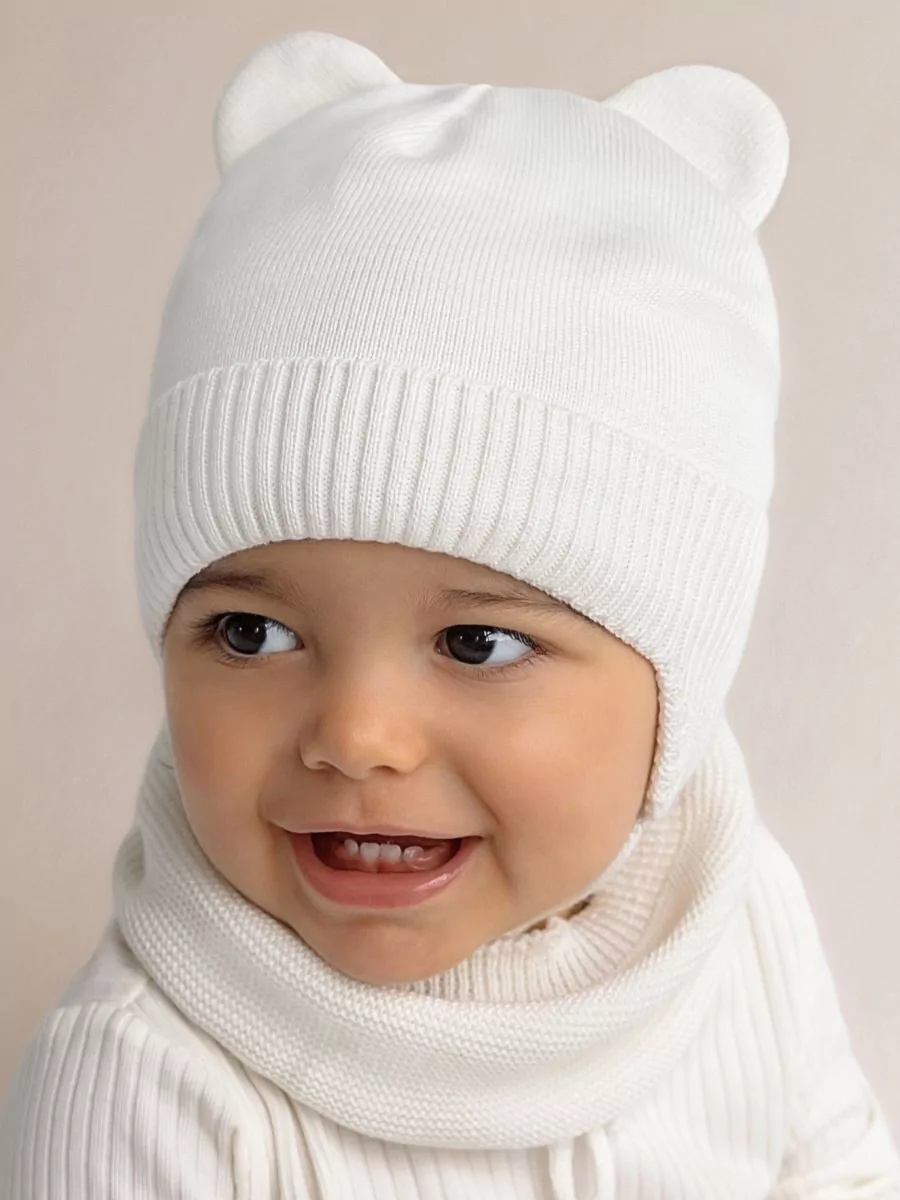 Шапка Amarobaby AB-OD21-PLB16/33-44 белый 44