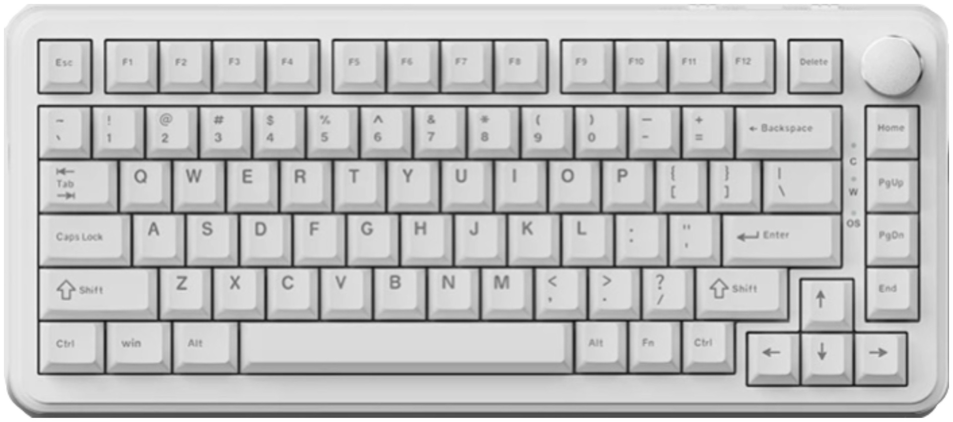 Клавиатура Ajazz AK820 Max HE белый