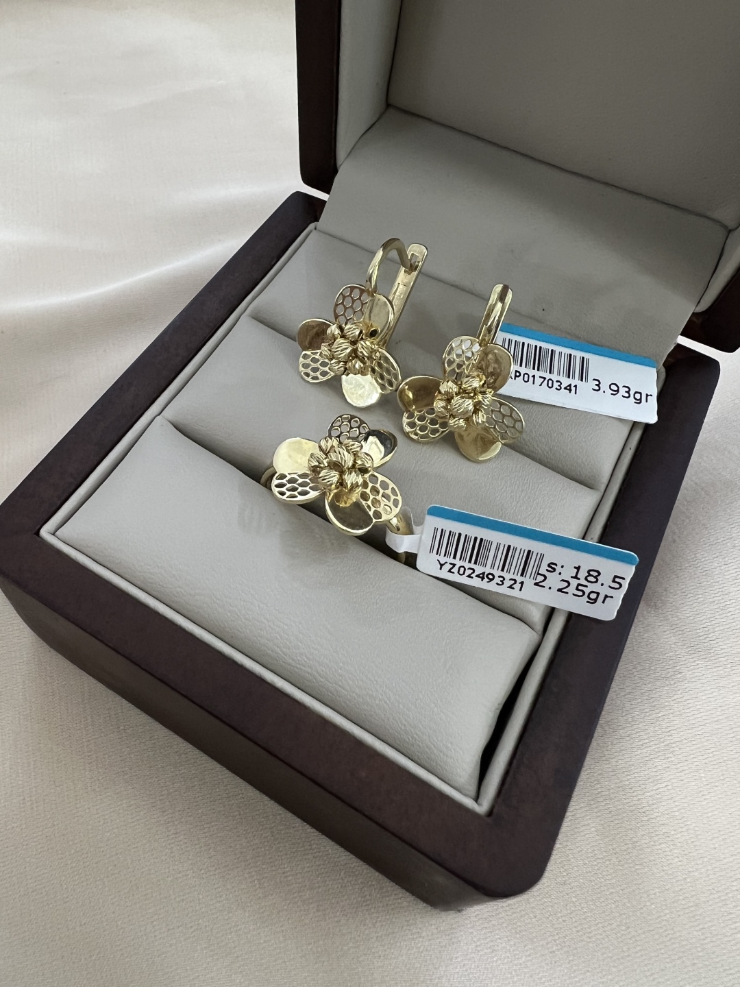 Italy Gold Exclusive комплект дорика золото 585,Италия вес 6.18 г золото, без вставок