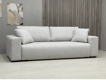 Диван OTAU-MEBEL Дисент, 250х100 см, обивка ткань, светло серый