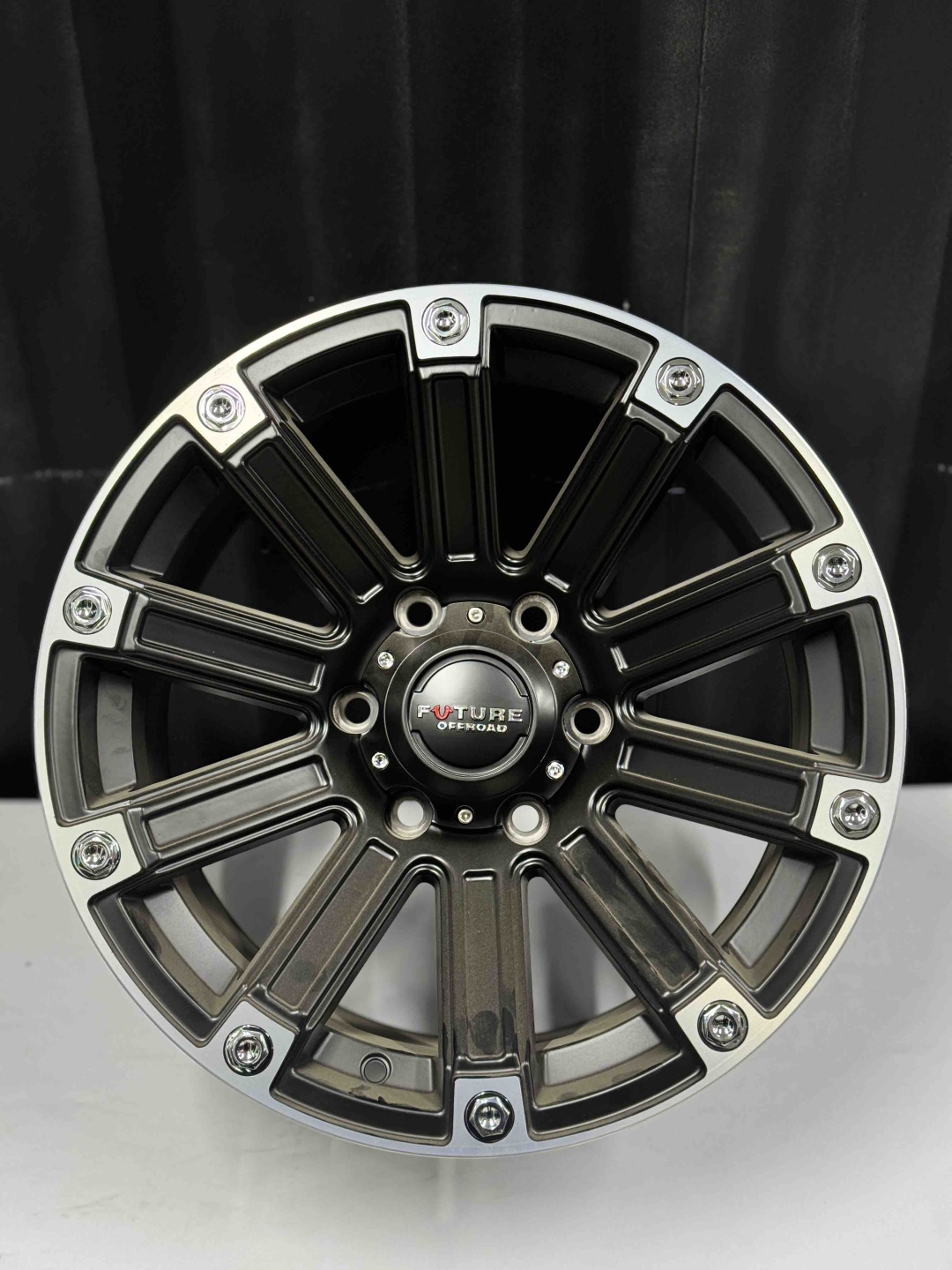 Top Grade Diski0060 8.5x17/6x139.7 D110.1 ET0 4 диска черный, серебристый, черный матовый