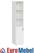 Стеллаж напольный Euromebel ПН 11, 00068539, 40x40x193.7 см, белый