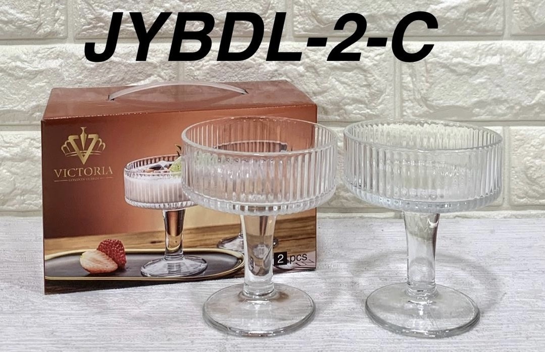 Victoria креманка JYBDL-2-C круглая 2 шт, стекло