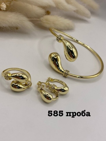 Aisha_biju бижутерный сплав, фианит