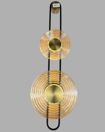 Бра настенный sat LED, черный, золотистый