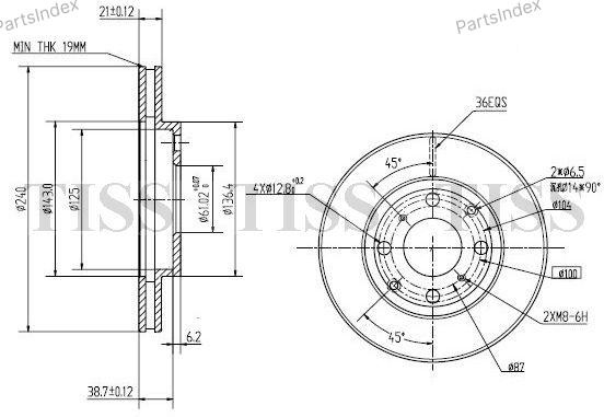 JD Диск Тормозной JBD0030