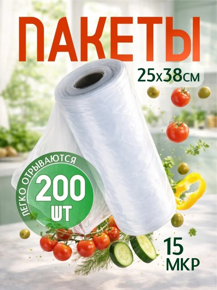 Пакет 46200 для замораживания, для фруктов и овощей, для хранения продуктов, универсальное