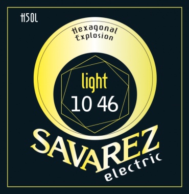 Струны для электрогитары Savarez H50L Hexagonal Explosion, никель, 10-46