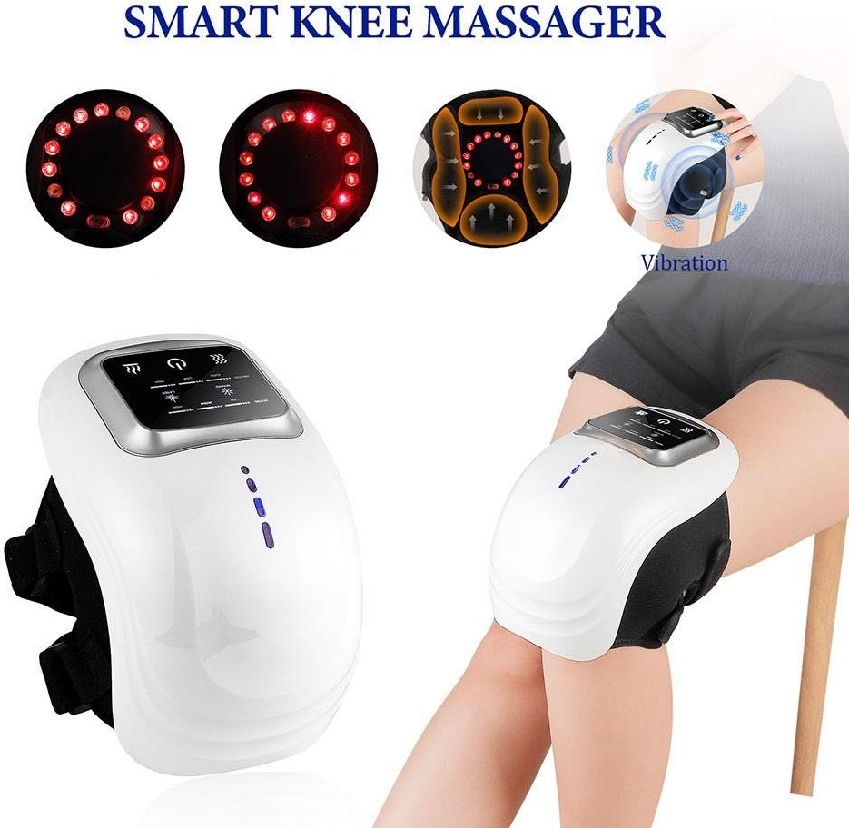 Массажер Knee Massageer массажер для коленей электрод вибрационный, разогревающий, инфракрасный прогрев
