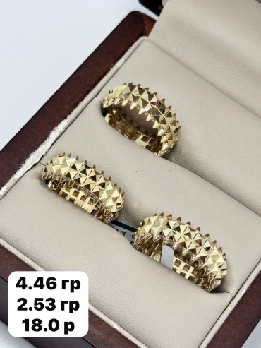 585 ЗОЛОТОЙ 5286974 вес 6 г золото, фианит