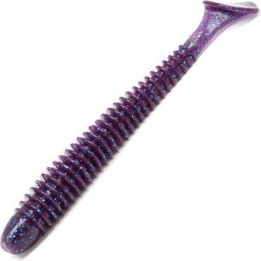 Мягкая приманка CF Силиконовая приманка Crazy Fish Vibro Worm 4 / 75-100-99-6 / Кальмар (5 шт.) 5 шт 100 мм 99