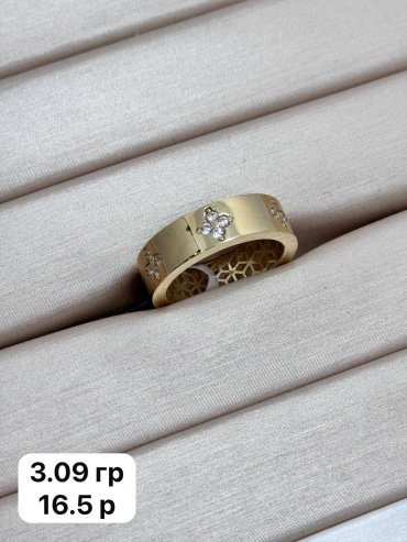 DARI GOLD 67777 размер 16.5 вес 3.09 г золото, фианит