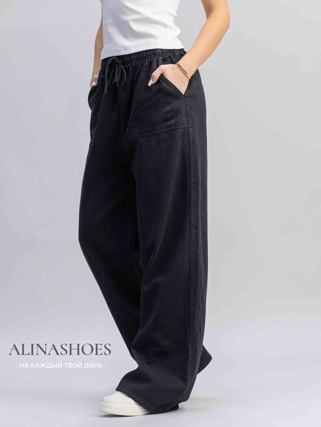 Джинсы прямые alinashoes черный