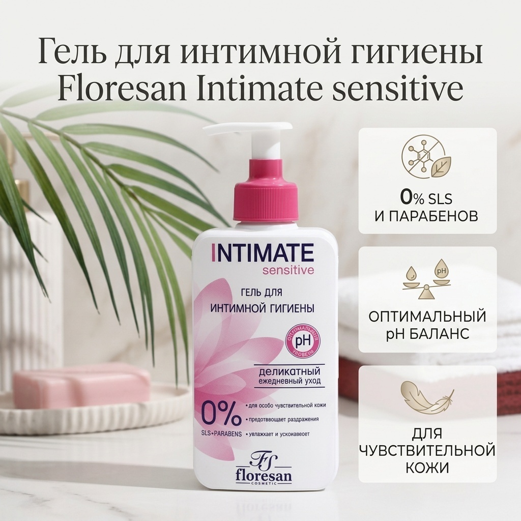 Floresan Intimate гель для интимной гигиены 250 мл