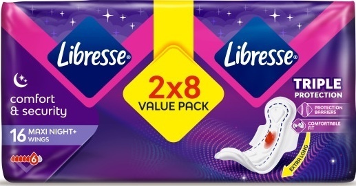 Libresse прокладки Goodnight large 16 шт