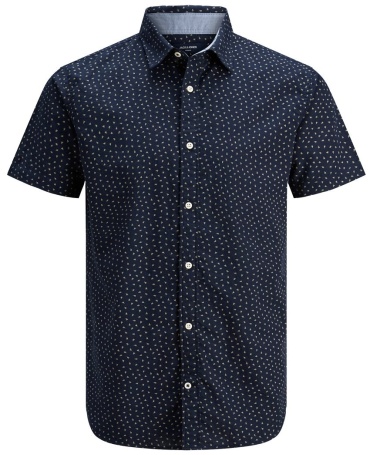 Рубашка прямая Jack&Jones синий