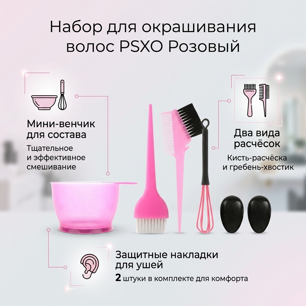 PSXO набор для окрашивания волос розовый