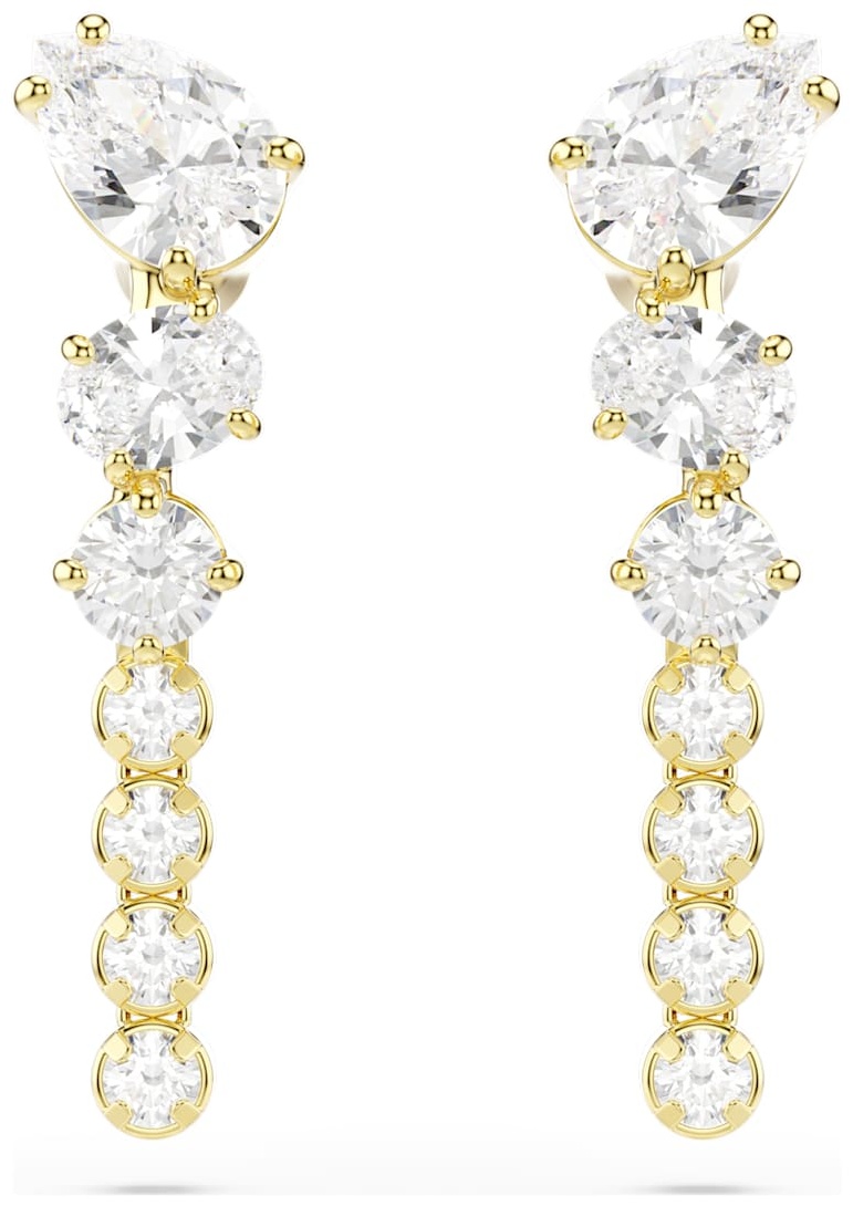 Серьги Swarovski бижутерный сплав, кристаллы Swarovski