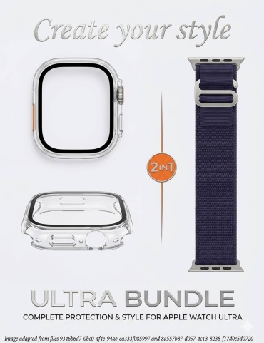 Чехол Spigen для Watch Ultra прозрачный