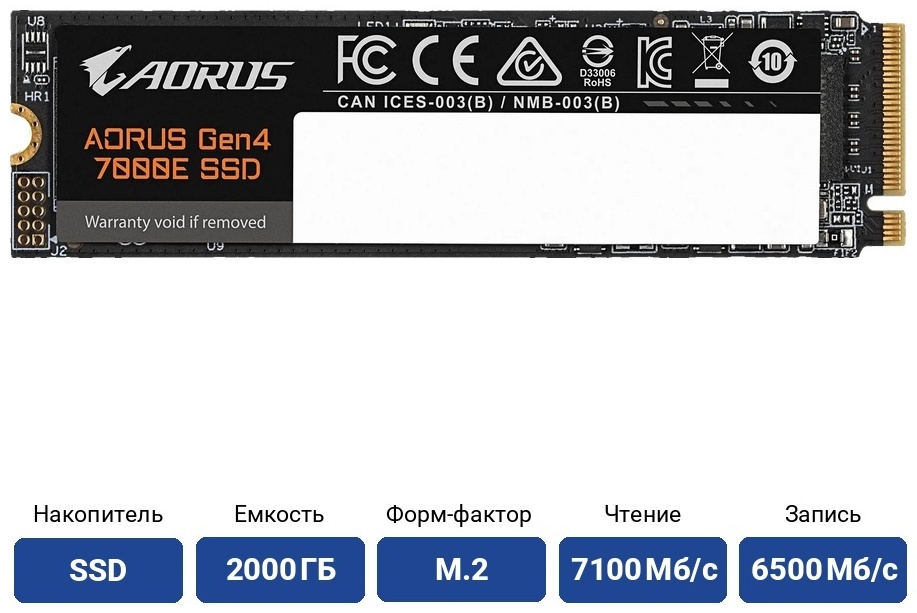 SSD GIGABYTE AG470E2TB 2000 Гб