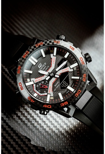 Кварцевые CASIO EDIFACE & G-CHOCK ECB-2000PB-1ADF карбон
