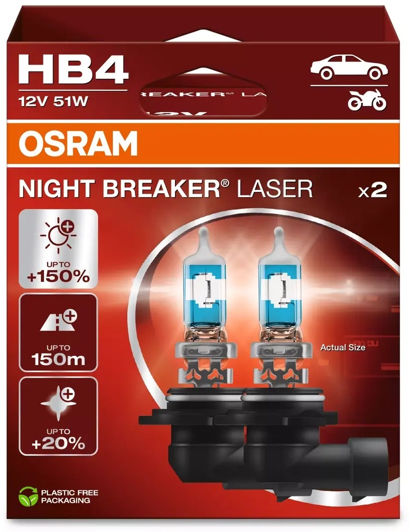 Osram 9006NL-2HB галогенная HB4, 2 шт