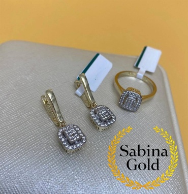 Sabina Gold KMP-SBN-835 вес 6.27 г золото, фианит