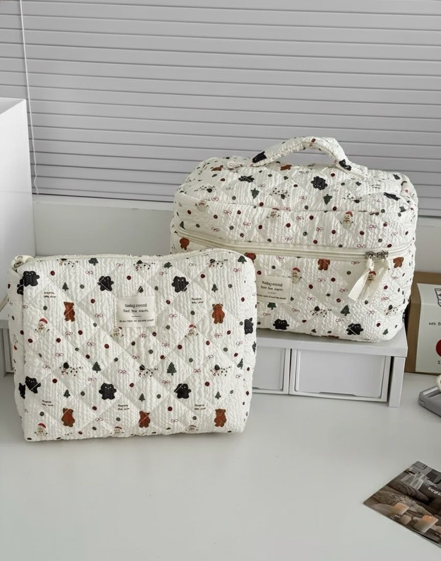 Косметичка текстиль белый 16X25 см