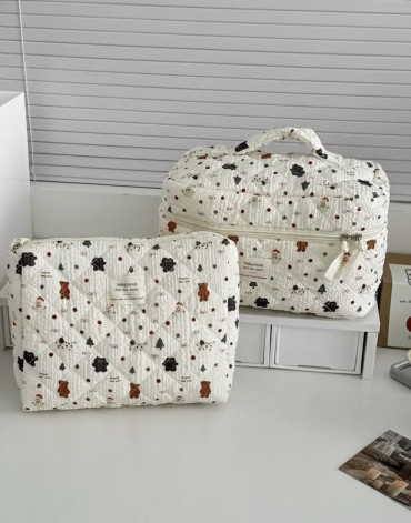 Косметичка текстиль белый 16X25 см