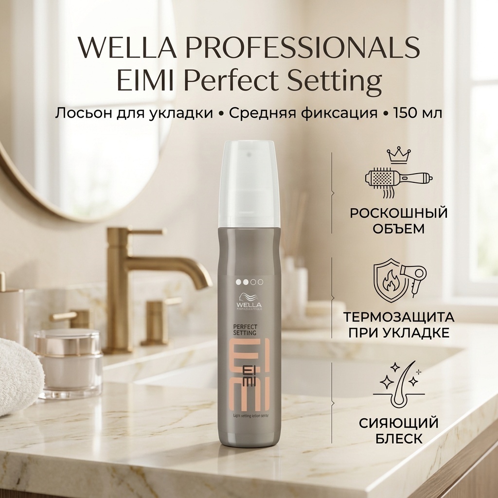 WELLA Eimi Perfect Setting лосьон средняя фиксация 150 мл