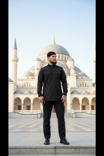 Национальный костюм Habib collection Обделки из кантика черный
