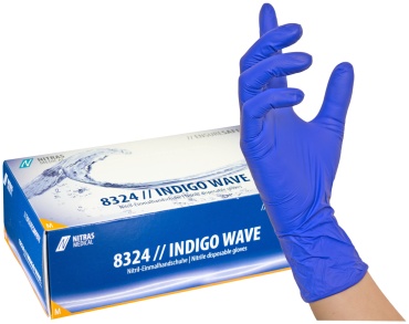 Nitras Medical перчатки 8324 синий 100 шт