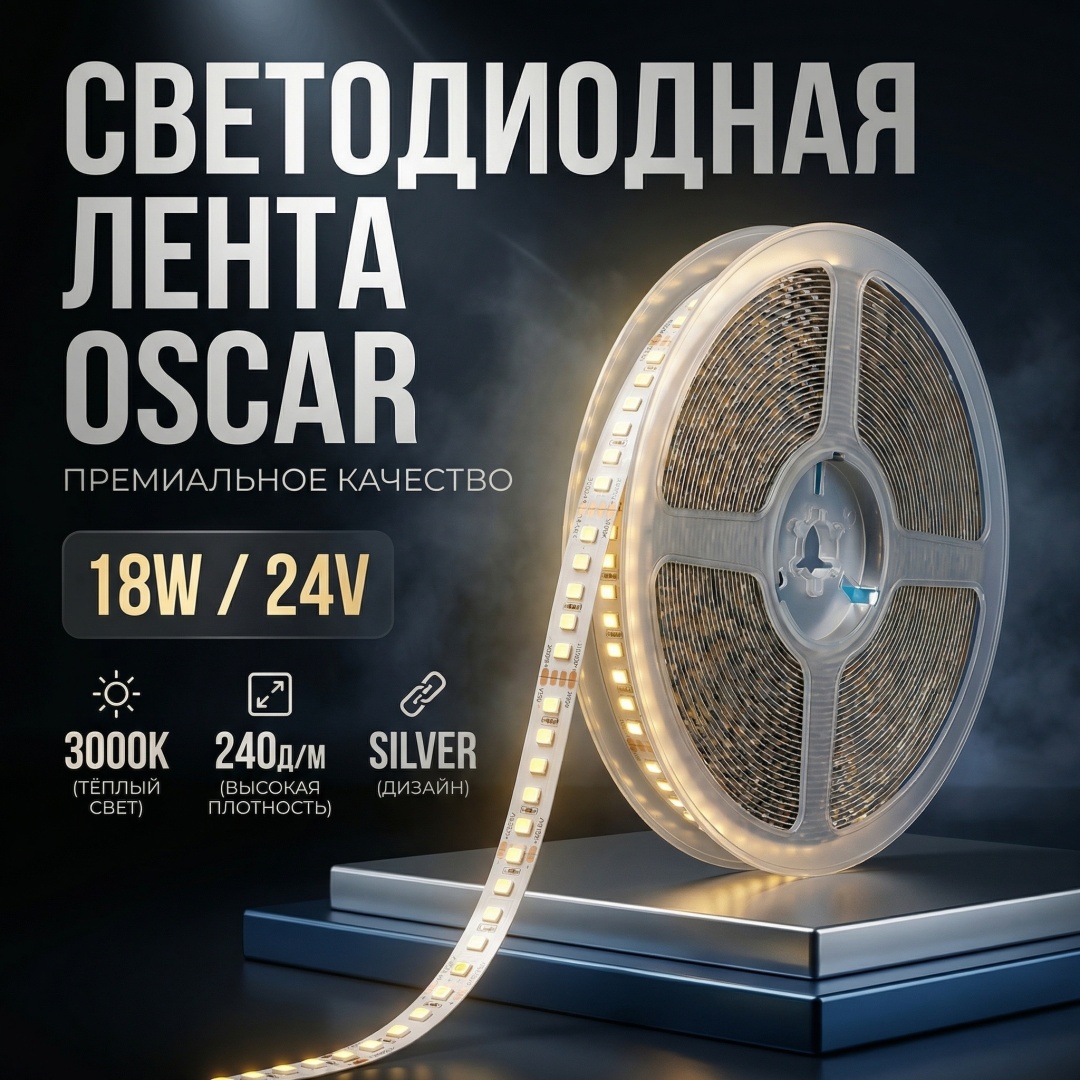Светодиодная лента теплый белый 10 м