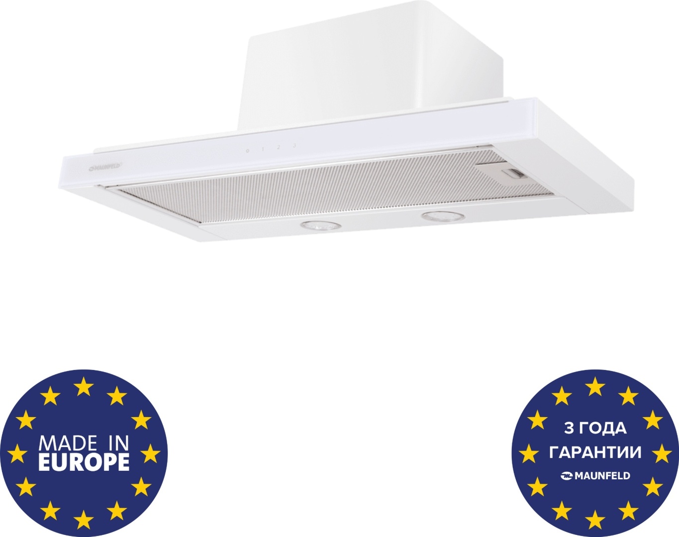 Кухонная вытяжка MAUNFELD Ouse Touch 60 белый 7