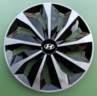 HYUNDAI / KIA Колпаки хюндай хундай Hyundai колпак 15 белый, черный 1 шт для легкового автомобиля