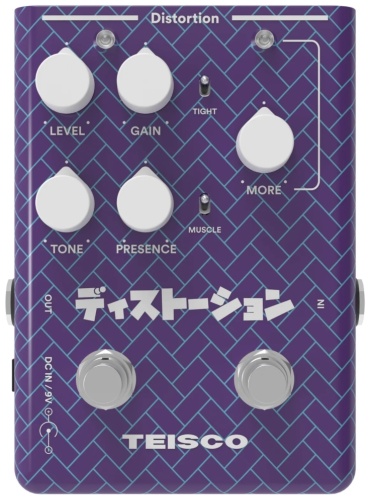 Педаль TEISCO Distortion+Booster фиолетовый