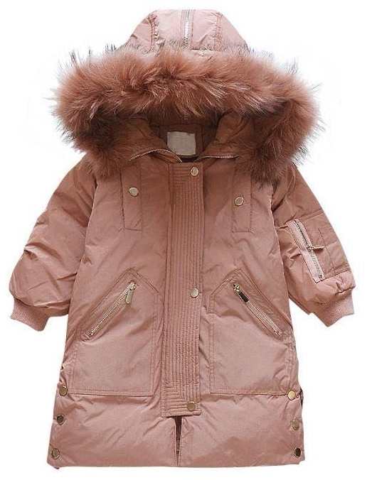 Пуховик KIDS&BEYBY розовый