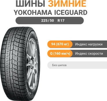 Yokohama IG60 225/50 R17 94Q без шипов