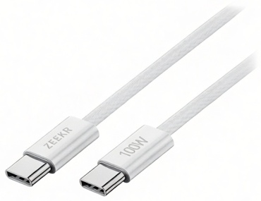 Кабель ZEEKR USB TypeC (M), 1 м, ZK157 серебристый