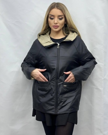 Демисезонная куртка Button черный